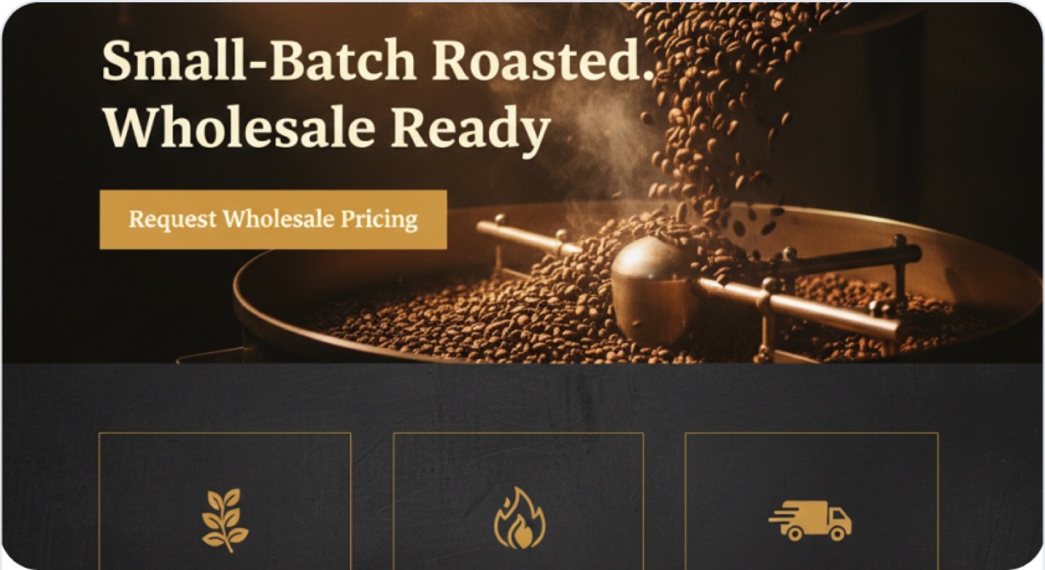 Northline Coffee — new First Brick website